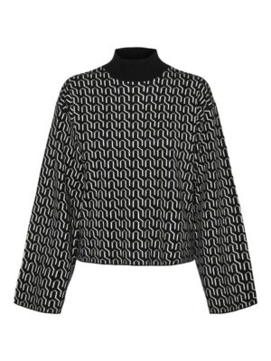 Vero Moda Stehkragenpullover »VMGOLDNEEDLE ART LS WIDE HIGHNECK PULL.«