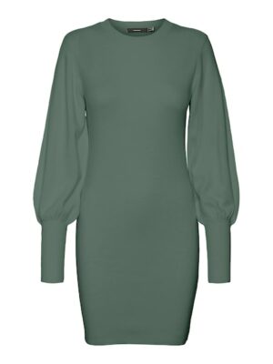 Vero Moda Strickkleid »VMHOLLYKARISPUFF LS O-NECK DRESS GA BOO«