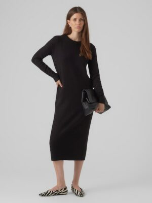 Vero Moda Strickkleid »VMPLAZA LS O-NECK CALF DRESS GA BOO«