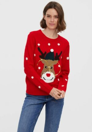 Vero Moda Weihnachtspullover »VMTINSEL LS O-NECK BLOUSE XMAS«