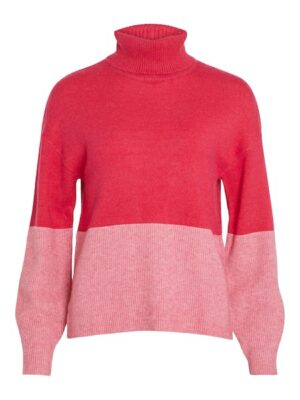 Vila Rollkragenpullover »VIRIL BLOCKING ROLL-NK L/S KNIT TOP-NOOS«