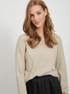 Vila Rundhalspullover »VIRIL O-NECK L/S KNIT TOP - NOOS«