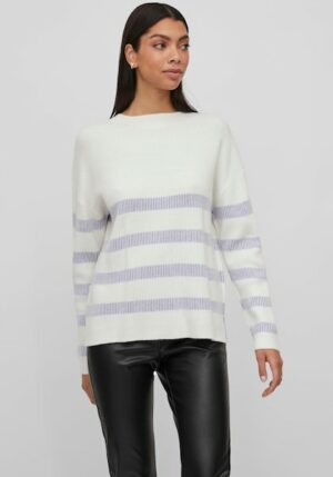 Vila Rundhalspullover »VIRIL STRIPE L/S KNIT TOP - NOOS«