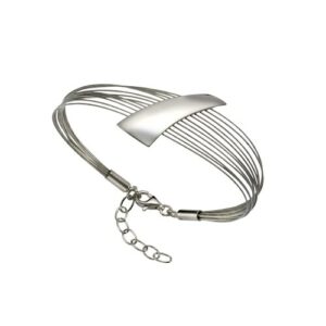 Vivance Armband »925/- Sterling Silber rhodiniert + Stahl«