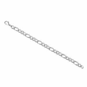 Vivance Armband »925/- Sterling Silber weiß Armband Figarokette 23 cm«