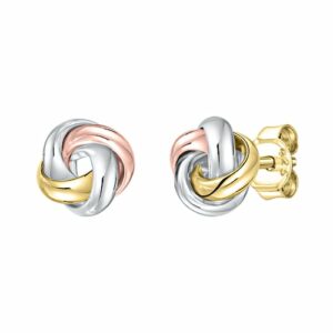 Vivance Paar Ohrstecker »375/- Gelbgold tricolor«