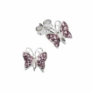 Zeeme Paar Ohrstecker »925 Sterling Silber Schmetterling«